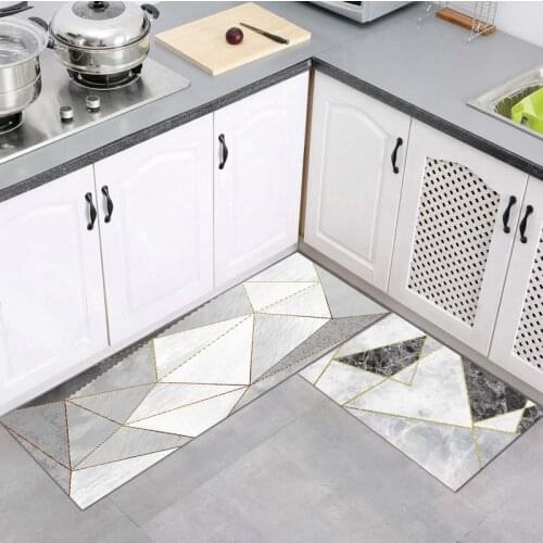 New Geometric Printed Entrance Doormats Home Washable Kitchen Carpet Nordic Style Living Room Balcony Area Rug Non-Slip Bath Mat