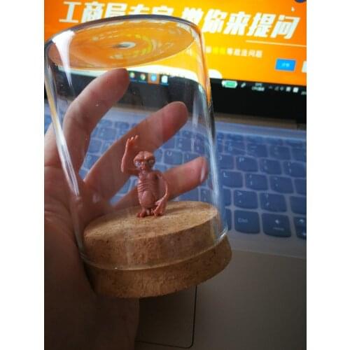 Pvc figure glass box E T aLIEN
