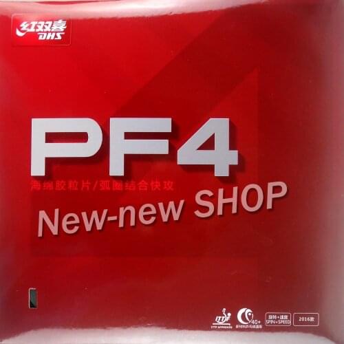 DHS PF4 PF 4 PF-4 Pips-In Table Tennis PingPong Rubber with Sponge