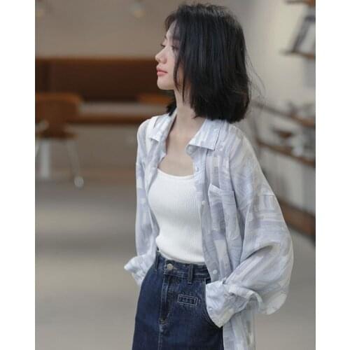 LUNDATU Shirts Spring simple fashion design new chiffon long sleeve chic shirt