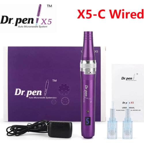 Dr pen X5-C wired Professional Dermapen Electric Stamp Design Skin Care Electric Beauty Care Facial Machine drag nano