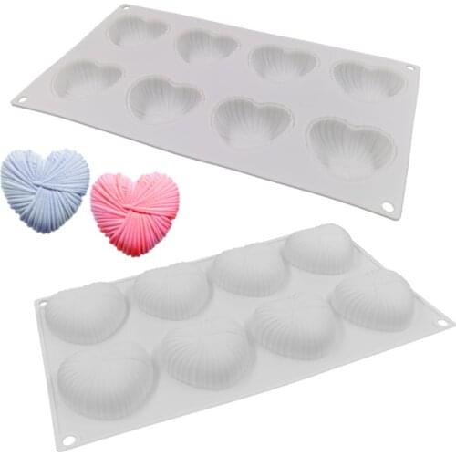 Heart Shape Mousse Mould Love Heart Shape Silicone Cake Mold Lovers Anniversary Pastry Baking Tools Valentines Day Dessert Mold
