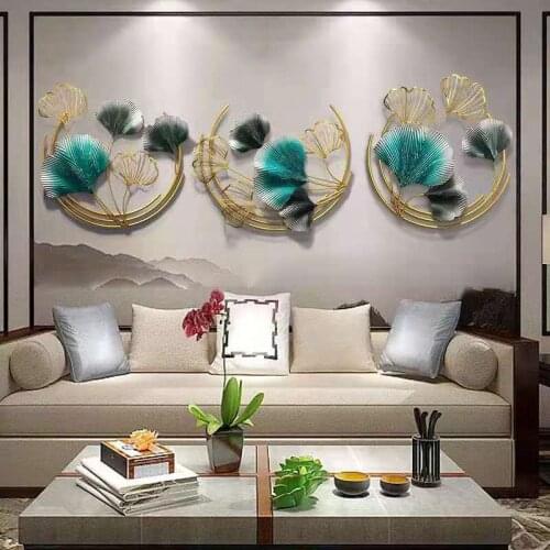 Modern Creative Pendant, Living Room, Bedroom Background Wall, Gingko Leaf Wall Decoration
