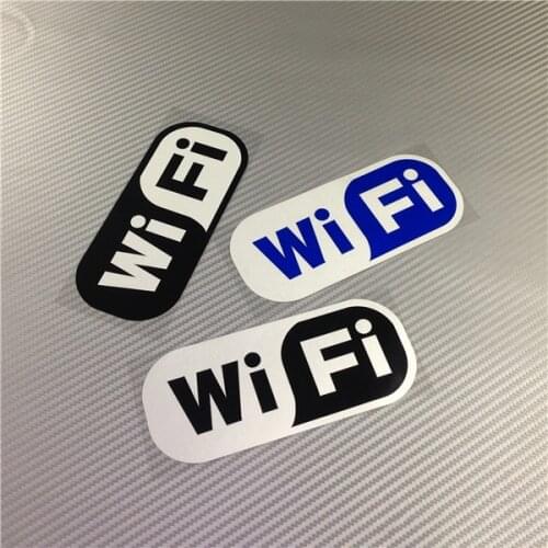Car Styling Vinyl Stickers Fashion Free Wifi Funny Automobile Home Decoration Wall Sticker Decals