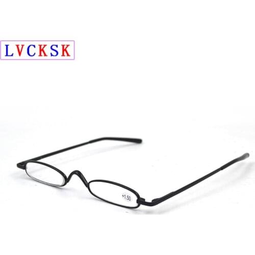 Slim Portable Mini Folding Reading Glasses With Soft Pouch Women Men Presbyopia Spectacles +1.0~+3.0 Send Cloth Pouch A3