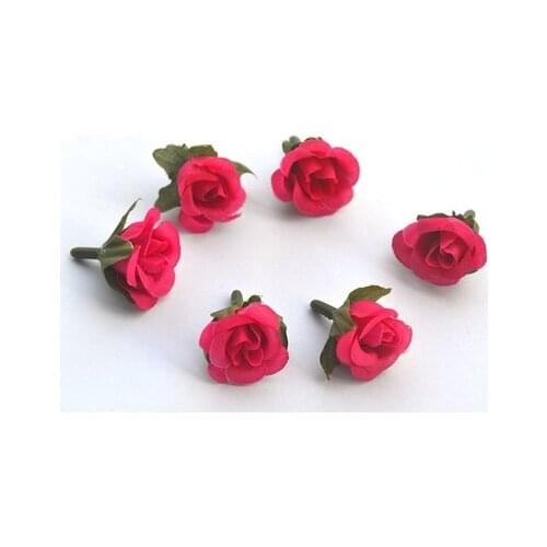 A4 Home &wedding decoration silk flowers artificial flowers DIY Simulated Rose Small Reverse Mini Flower Head Flower 2CM