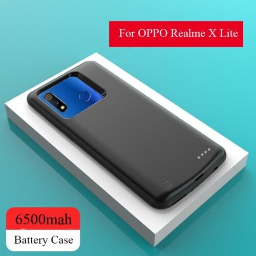 High Quality 6500mAh Power Bank Case For OPPO Realme X Lite Pack Backup Battery Charge For OPPO Realme X Lite Battery Case Cover