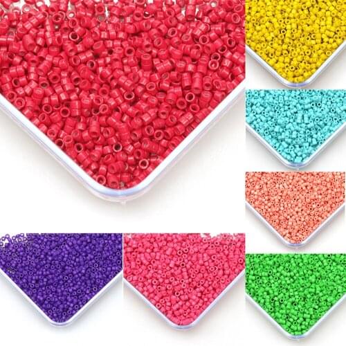 2MM Japanese Antique Beads Macaron Glass Beads Charm Jewelry Accessories DIY Bracelet Necklace 1000Pcs/Lot