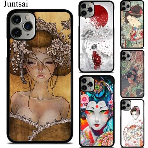 Japanese Geisha Case For iphone 12 Mini 11 Pro Max X XR XS Max SE 2020 6s 7 8 Plus 5 Cover