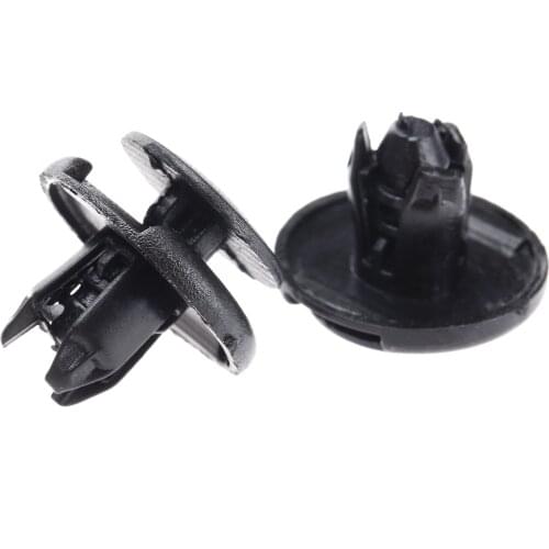 50Pcs Nylon Fender Liner Clips Push Type Retainer Rivet Car Fastener Door Trim Panel Fits 8mm Hole for Acura Honda 91512-SX0-003