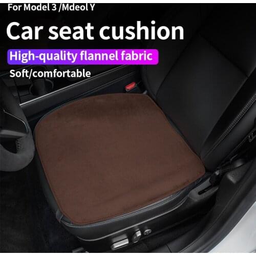 3pcs/set Car Seat Cover Cushion Pad for Tesla Model 3 2019-2021 Seat Cushion Flannel Car Seat Accessories