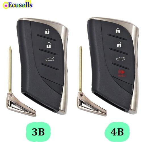 4/5 Buttons Smart Prox Remote Car Key Shell Case for Lexus ES300h ES350 ES200 ES260 LS350 LS500h With insert small key
