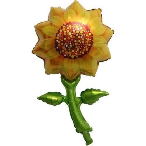 5pcs Large Sunflower Foil Balloons Wedding Inflatable Ball Home Party Decoration Balloon Kids Adult Brithday Party Supplies