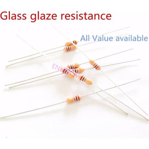 5pcs RI40 0.25W 1/4W 1G ohm 1000M Glass glaze resistance Thick film resistors 10% 1000M ohm