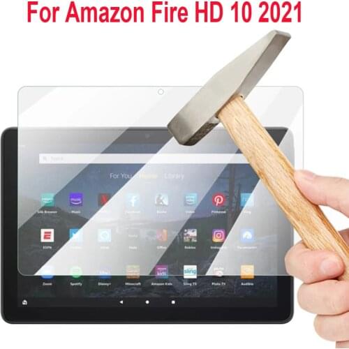 9H Tempered Glass Screen Protector For Amazon Fire HD 10 2021 10.1 inch Protective Clear Film for Kindle Fire HD 10