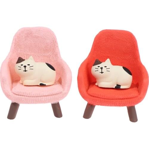 Dollhouse Accessories Toys For Children 1 Set Simulation Small Sofa Stool Chair Furniture Model Toys For Doll House Decoration