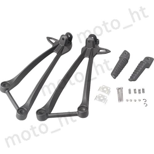 Aluminum Alloy Passenger Rear Foot Pegs Footrest Brackets for Kawasaki Ninja ZX10R 2008-2010