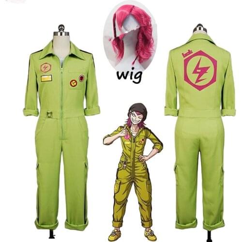 Anime cosplay Super DanganRonpa2 Kazuichi Souda Cosplay Costume Full Set Outfit Men Women Jumpsuit Halloween costumes for man