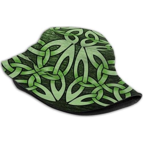 Knotwork Design By Jason Travis Ott 1 Unisex Fisherman Hats Cap Knot Knotwork Irish Green Scottish Norse Viking Lucky Cool