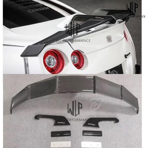 GTR R35 Auto Racing High quality Carbon fiber Rear wing spoiler Car body kit For Nissan GTR R35 Car styling 09-15