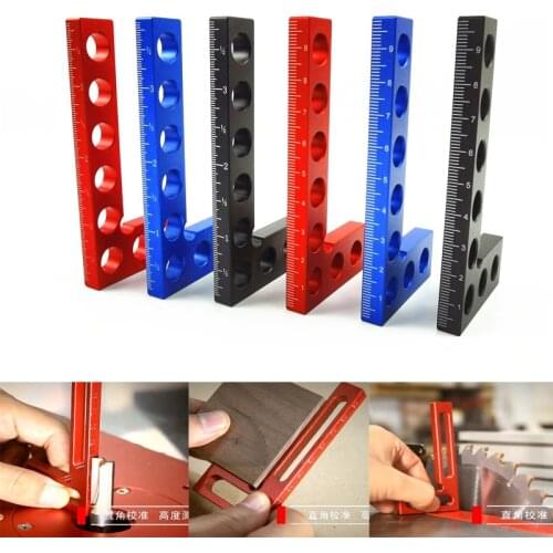 Woodworking 90 degree square ruler 100mm height Gauge woodworking measuring tools aluminum alloy angle ruler