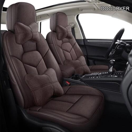DOODRYER Custom Leather car seat cover For SUBARU XV Outback Impreza LEGACY Forester Tribeca Automobiles Seat Covers car sea