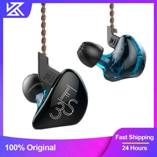 KZ ES3 Headset Hybrid Technology 1BA+1DD Wired Earphones In Ear Monitors HIFI Stereo Sport Noise Cancelling Earbuds Headphones