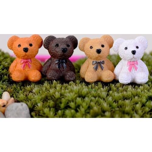 Cute Bear Animal Miniature Fairy Garden Home Houses Decoration Mini Craft Micro Landscaping Decor DIY Accessories