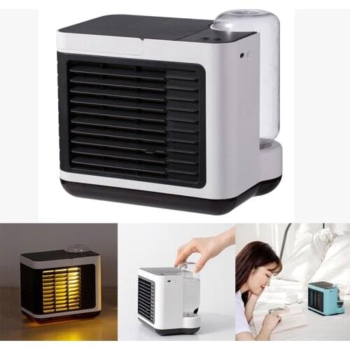 Mini Water Cooling Negative Ion Air Conditioning Fan Desktop Air Cooler Multiple Purification Filtration