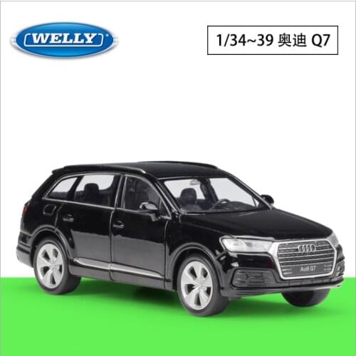 Welly1: 36audi Q7 SUV simulation alloy car model return force car children toy birthday new year Christmas gift