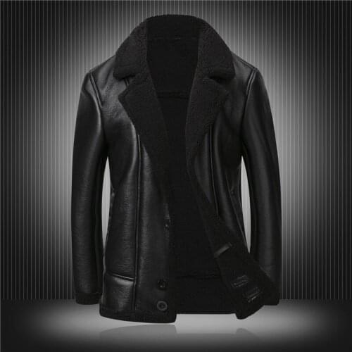 Fashion The EU Designer Jacket Men Winter Thicken Brand Faux Leather Jackets and Coats Jaqueta Couro Masculina 4XL