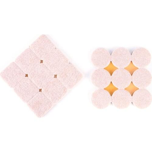 18pcs High Quality DIY Self Adhesive Furniture Scratch Protector Rectangle Felt Pads Sets