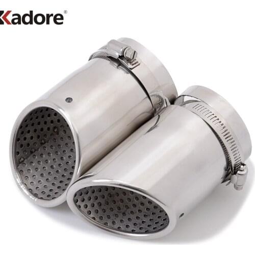 For Volvo XC90 XC 90 2006 2007 2008 2009 2010 2011 Stainless Steel Rear Tail Exhaust Muffler Tip Pipe Silencer Trim Car Styling