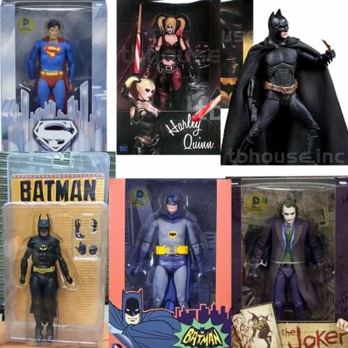 Neca Joker Figure Cartoon Alliance of injustice Quinn Joker Action Figure Collectable Model Toy 18cm