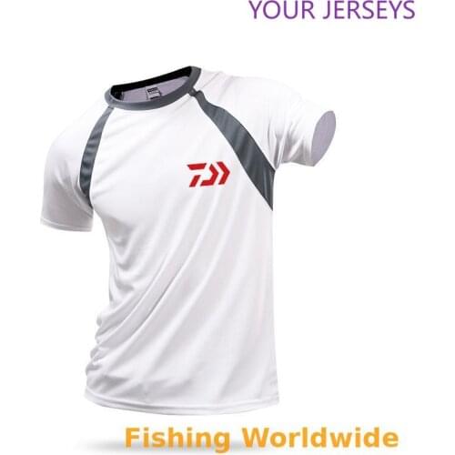 New Arrival DAIWA Fishing T Shirt Summer Autumn Man Short Sleeve DAWA Clothes Outdoor Sport Quick Dry Jacket