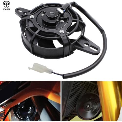 ROAOPP Motorcycle Cooling Fan Dirt Pit Bike Motorcycle ATV Quad Oil Cooler Water Cooler Radiator Electric 12V 200cc 250cc 300cc