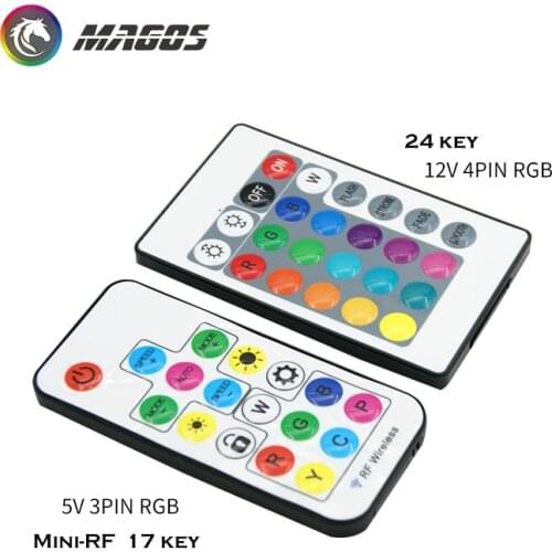 RGB Controller RF For Case LED Lighting 3Pin 5V or 4Pin 12V RGB AURA SYNC Molex 4pin Power Supply