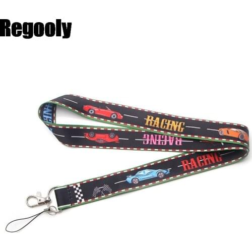 Racing car Classical Style Lanyard For keys The 90s Phone Working Badges Neck Straps With Phone Hang Ropes webbings ribbons