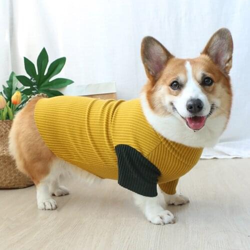 Cute Yellow Red Dog Clothes Shirts Short Sleeve Summer Cotton Puppy Pet Clothes for Small Dogs Outfits Comfortable Cats Shirt