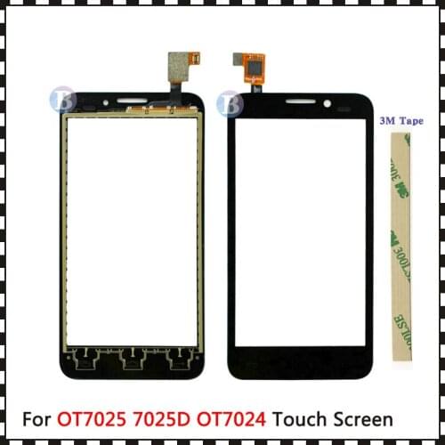 Replacement 4.5" For Alcatel One Touch Snap OT7025 7025D OT7024 Touch Screen Digitizer Sensor Outer Glass Lens Panel