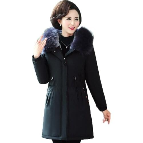 Trending Products Large size Women winter jacket with fur Top women clothing Down cotton warm jacket Hooded Free shipping 274