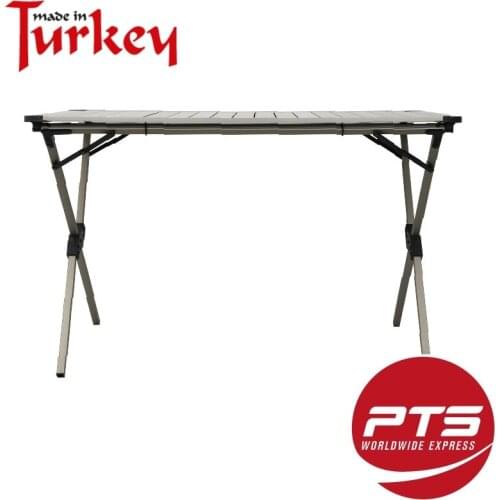 Turkish Brand Campout Outdoor Folding Table Camping Aluminium Alloy Picnic Durable Folding Table Desk For Best XXL 110*70*68cm