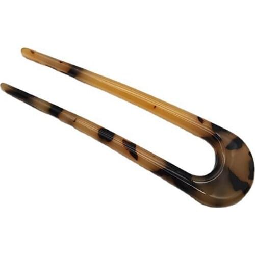 2PCS Plastic U Shaped Hair Pins Simple Hair Fork For Women Elegance Lady Hairpins Fashion Hair Accessories