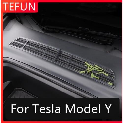 For Tesla Model Y Insect-proof Net Front Cover Air-conditioning Air Inlet Protective Cover Modification Accessories