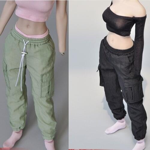 1/6 Fashion Female Pants Loose trousers Overall 12'' Action Figure Accessories