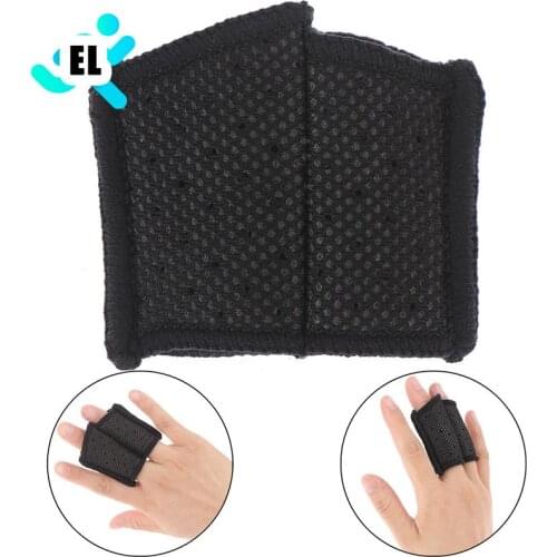 1pcs Elastic Finger Sleeve Protector Sports Support Brace Thumb Protector For Basketball Volleyball Badminton Fitness Gym