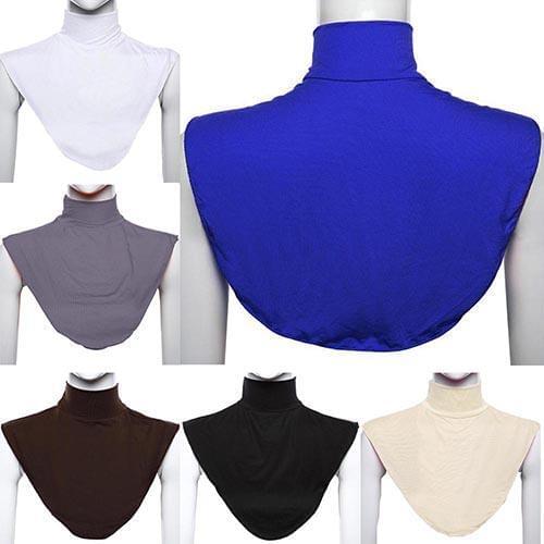 2019 Womens Modal False Collar Hijab Moslem Islamic Pure Color Neck Cover Loop Scarf
