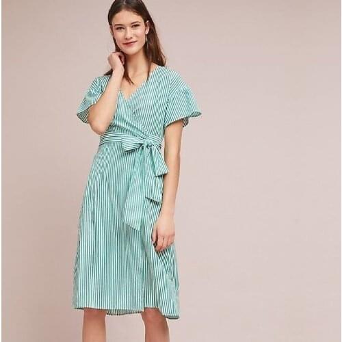 2021 Striped Swimsuit cover up Beach Tunic Sarong Robe de Plage Beachwear kaftans long Beach Dress Womens Swim Wear #Q490