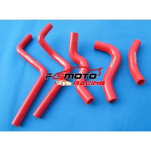 RED 5 PCS Silicone Radiator Hose FOR Honda CR125R CR125 2000 2001 2002 CR 125 R 125R 2-stroke 123cc 00 01 02