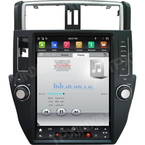 Tesla Style Android 9.0 6 Core Car GPS Navigation For TOYOTA LAND CRUISER Prado 150 2014-2017 Headunit Multimedia Player Carplay